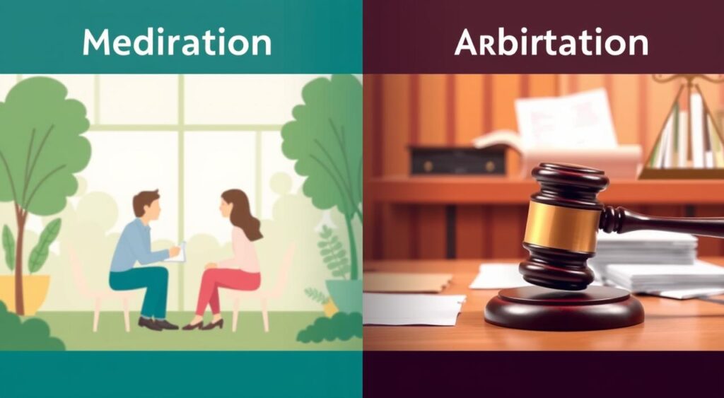 Diferenças entre mediação e arbitragem
