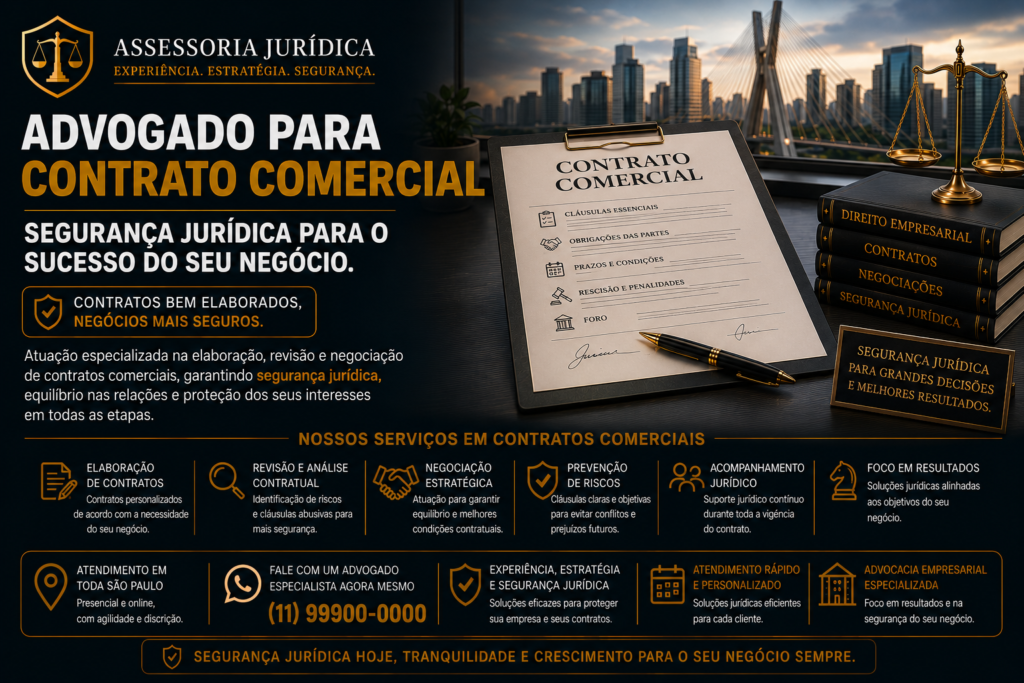 Advogado para Contrato Comercial no Vila Mariana