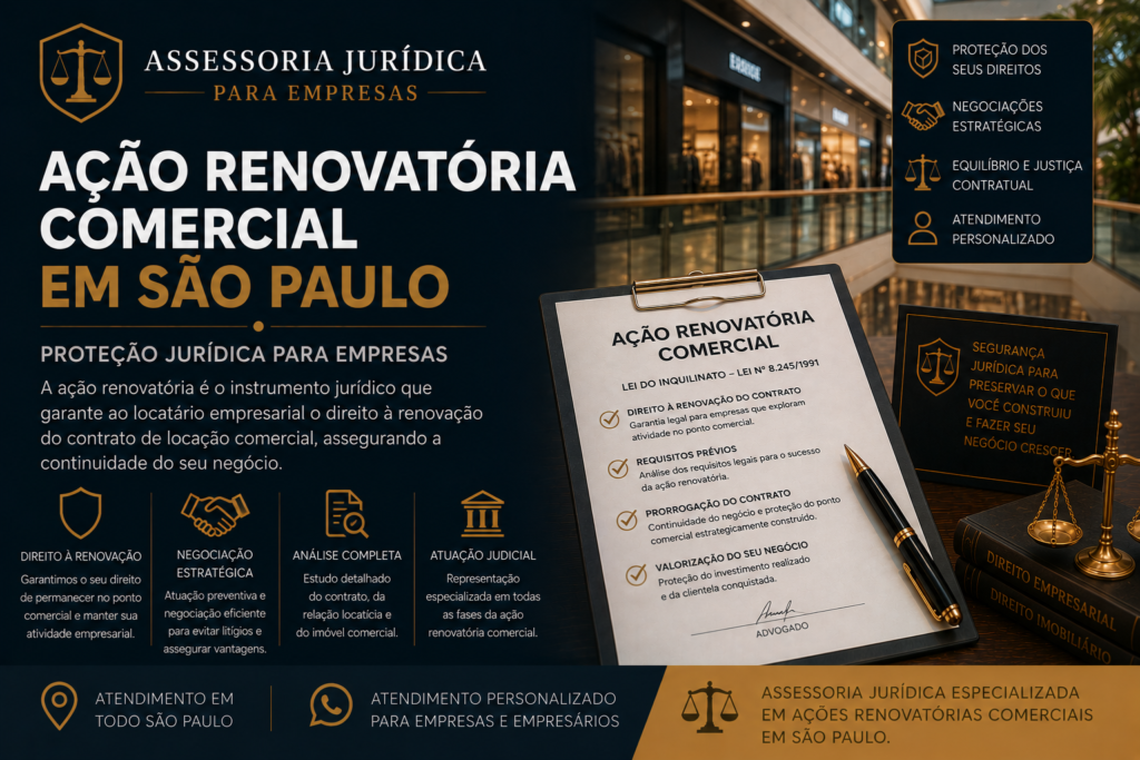 Ação Renovatória Comercial em São Paulo | Proteção Jurídica para Empresas 8 Ação Renovatória Comercial em São Paulo