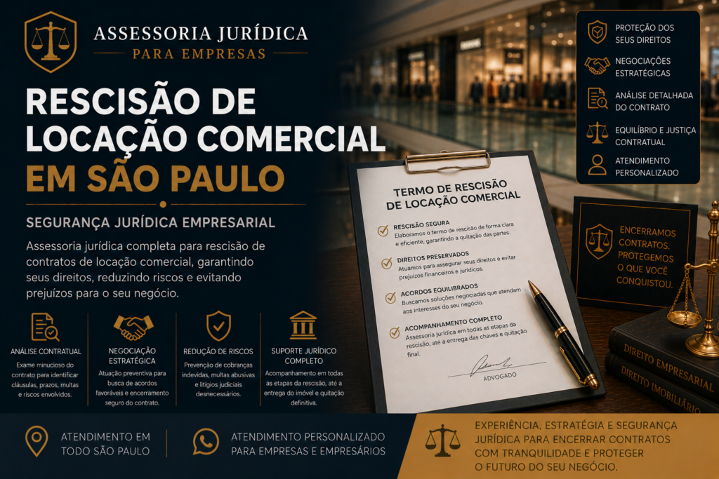 Rescisão de Locação Comercial em São Paulo | Segurança Jurídica Empresarial 7 Rescisão de Locação Comercial em São Paulo