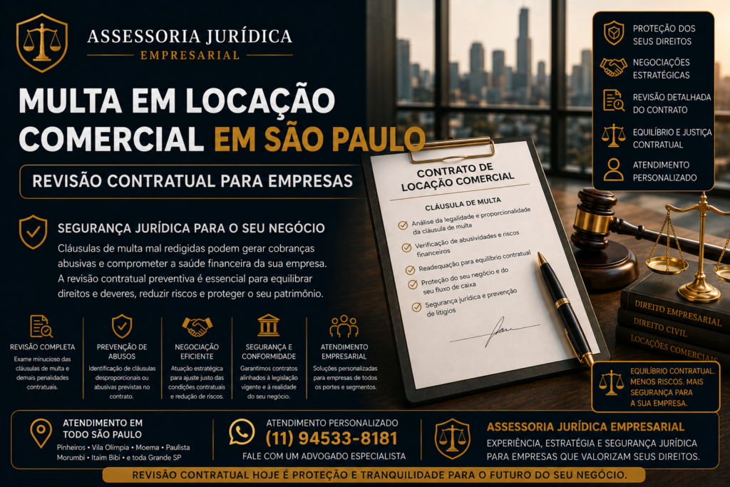 Multa em Locação Comercial em São Paulo | Revisão Contratual para Empresas 3 Multa em Locação Comercial em São Paulo