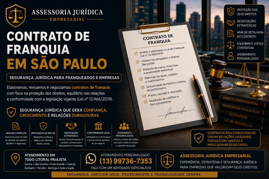 Contrato de Franquia em São Paulo | Segurança Jurídica para Franqueados e Empresas 1 Contrato de Franquia em São Paulo